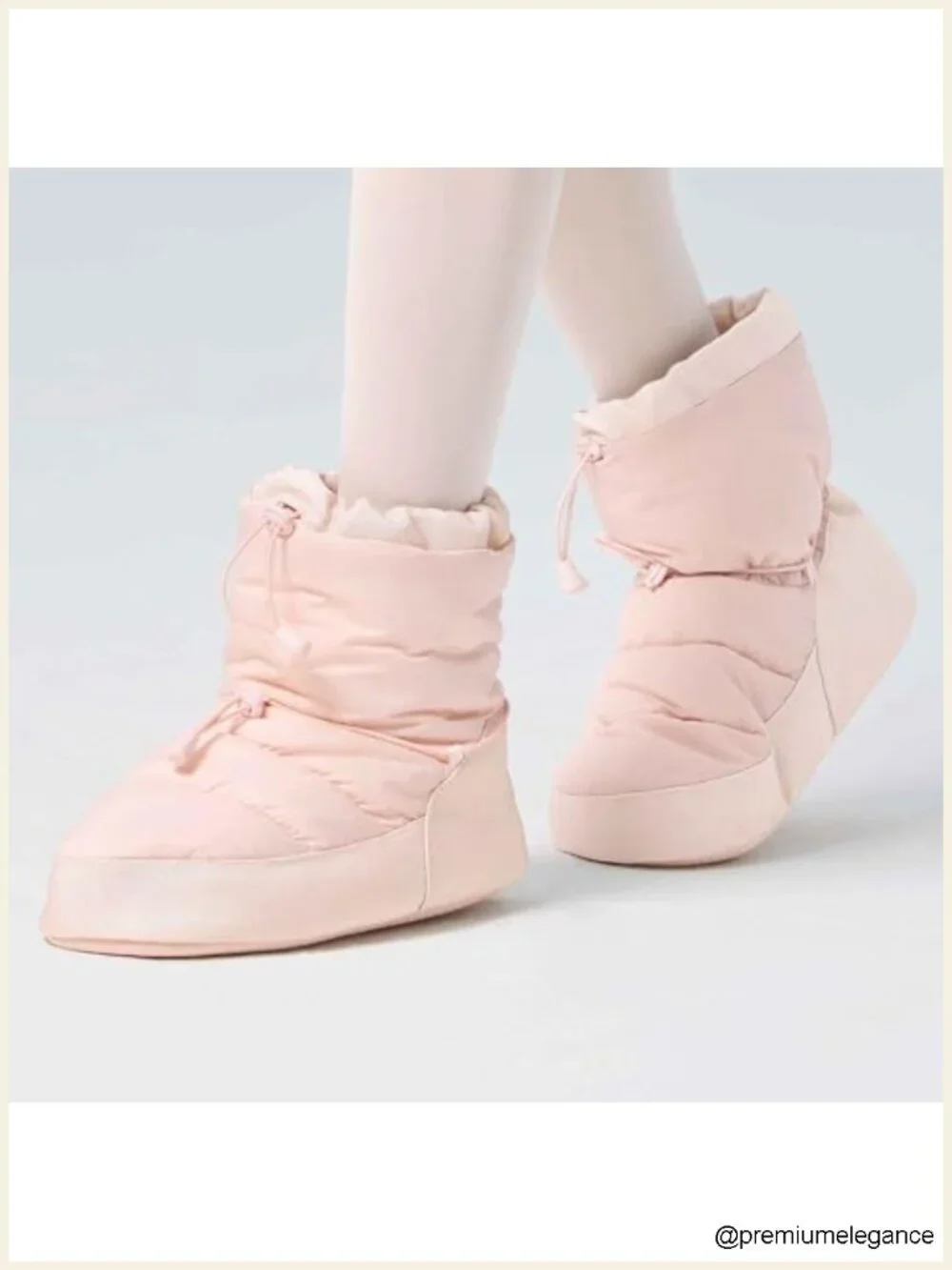 Ballet Warm Up Booties Dance Slippers for Women, Fleece Lined, Lace Up